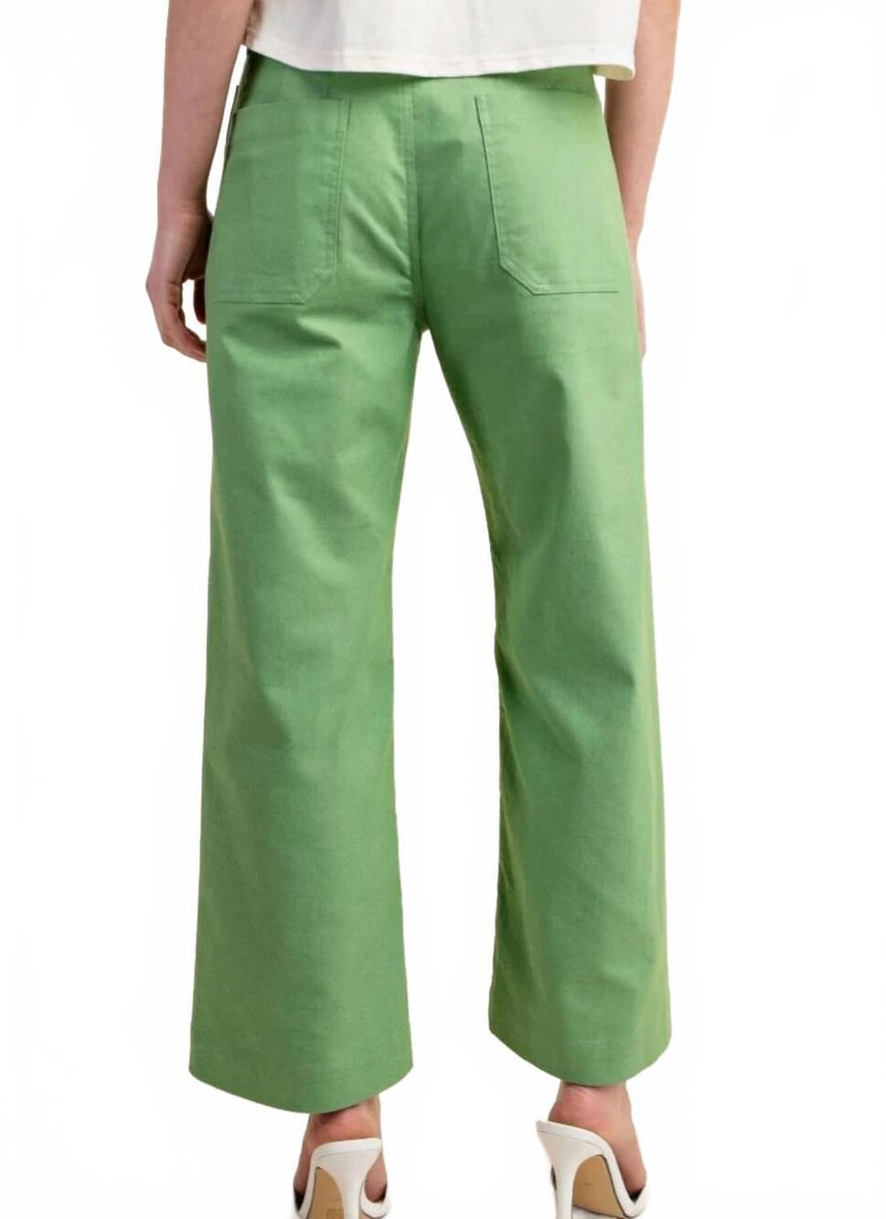 NEW GIGIO summer solstice pants in green - Picture 2 of 2